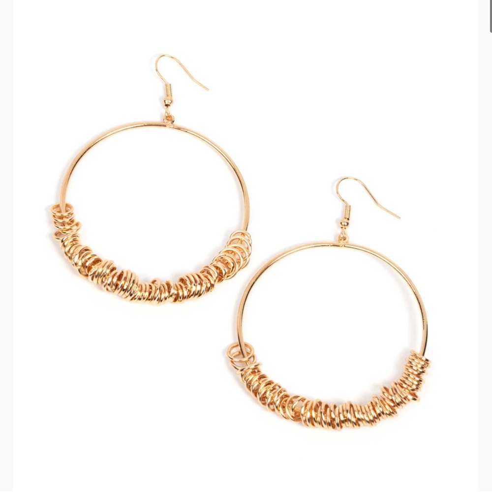 Retro Ringleader - Gold Earrings